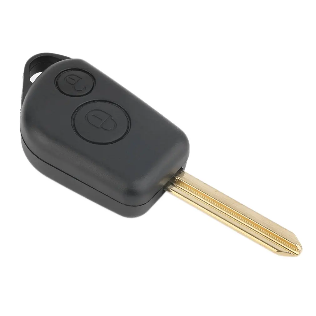 

New Replacement Uncut Remote Key Fob Case Shell 2 Button Fit For