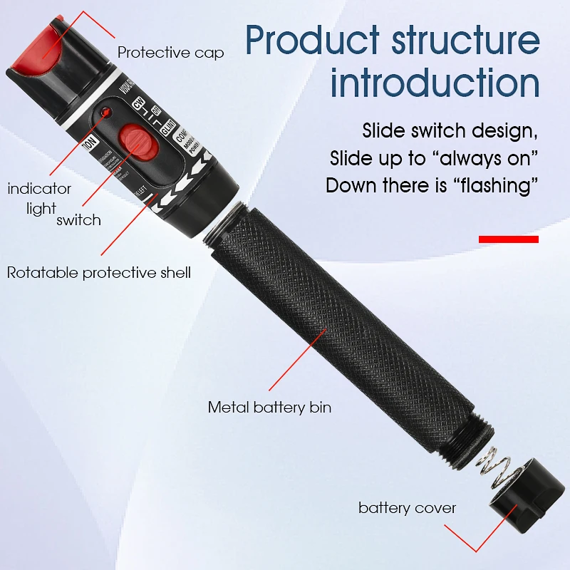 Preferential price Laser 50MW/30MW/20MW/10MW/5KM Visual Fault Locator Fiber Optic Cable Tester 10-50Km Range VFL AUA-30 |