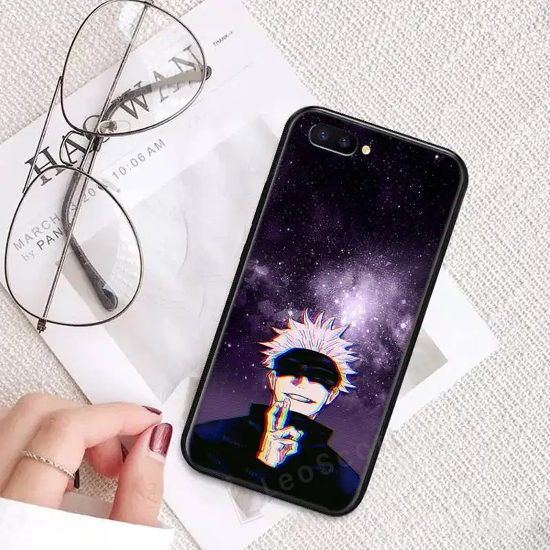 

jujutsu kaisen Gojo Ryomen anime Phone Case For OPPO R9 R11 R15 R17 RENO Realme S PLUS Normal 2z 3 5 C2 pro cover funda coque