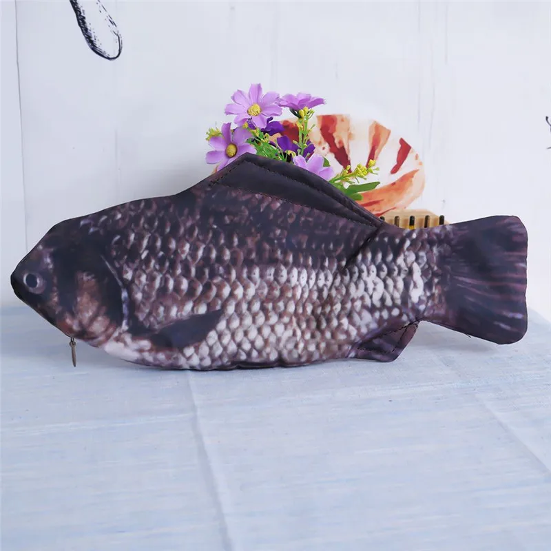 Кошелек на молнии сумка для денег ручки имитация рыбы бумажник студента кошелек