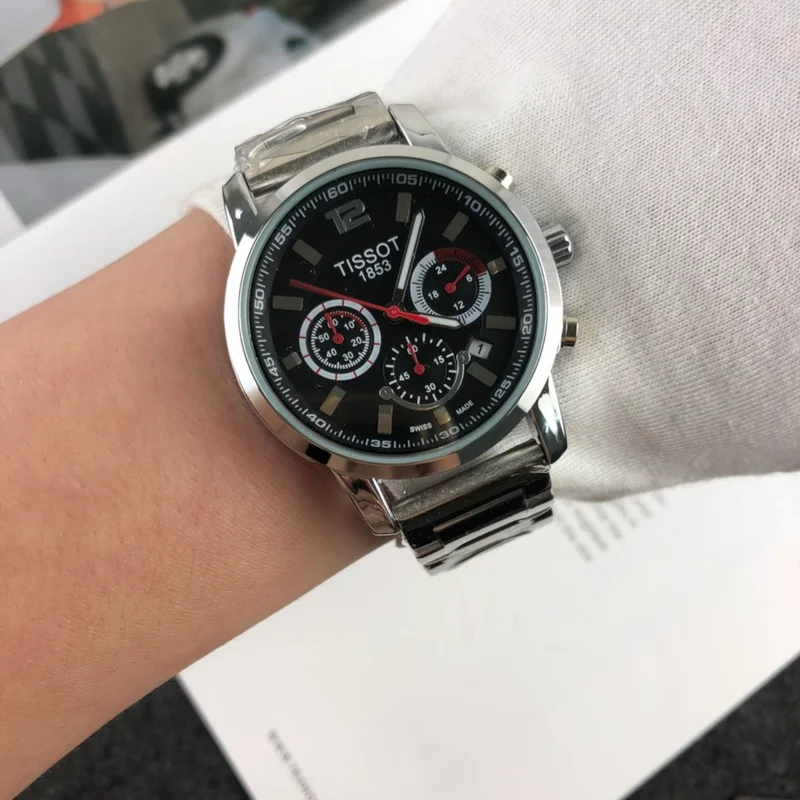 

Top selling luxury mens watches TISS quartz OT watch all functional designer stopwatch chronograph relojes para hombre