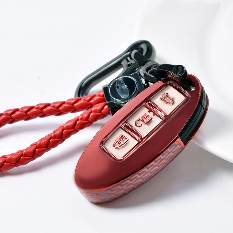 

TPU Rubber Car Key Case Cover For Nissan Maxima Altima Versa Sentra Sunny Sylphy Teana Juke Note Qashqai J10 j11 X-Trail T31 t32