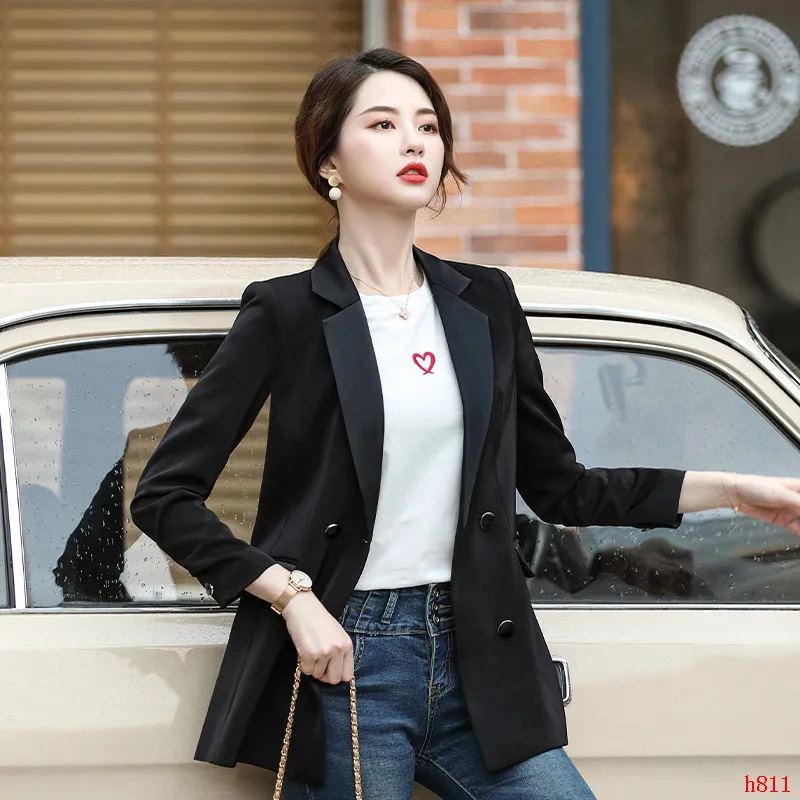 Модная женская верхняя одежда индивидуальное пальто черные офисные женские