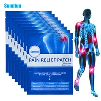 sumifun 64pcs blue muscle pain relief patch muscle pain wrist pain bruises body relaxation medical plaster joint pain killer