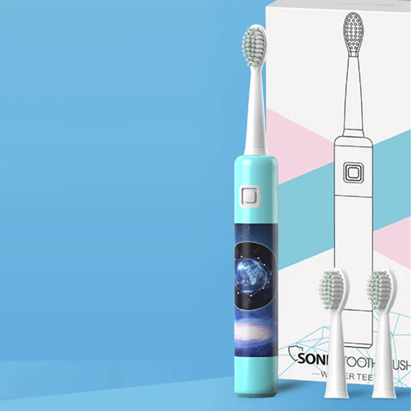 

Электрическая зубная щетка с usb-зарядкой, перезаряжаемая зубная щетка, Электронная отбеливающая зубная щетка, ленивый 6-зубчатый режим, Инте...