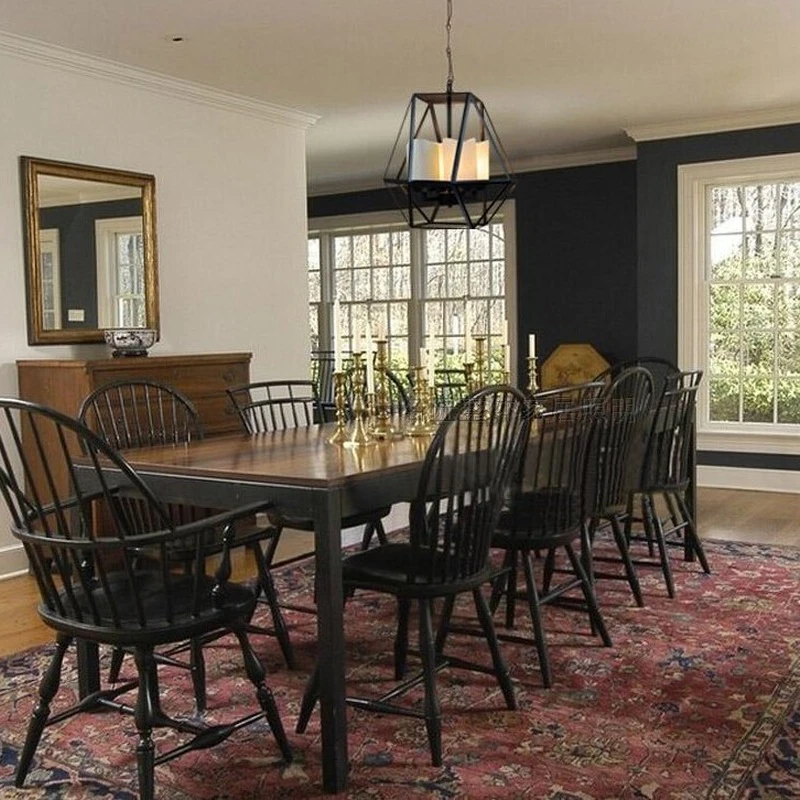 Американская сельская винтажная Подвесная лампа в виде клетки скандинавский