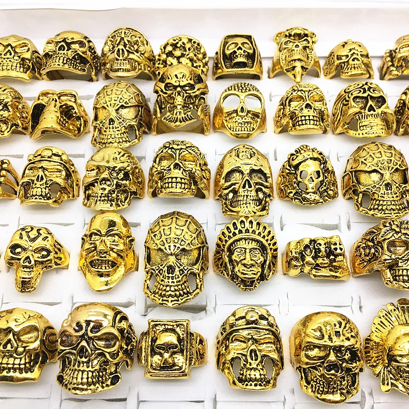 Кольца с черепом в стиле унисекс 50 шт./лот|jewelry rings|ring stylering wholesale |
