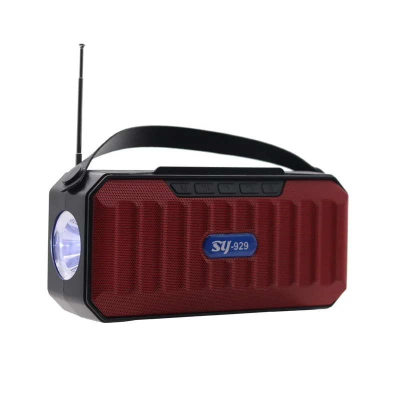 

New Solar Energy Wireless Speaker Light Outdoor Portable Speaker Supports FM TF AUX TWS and Other Functions