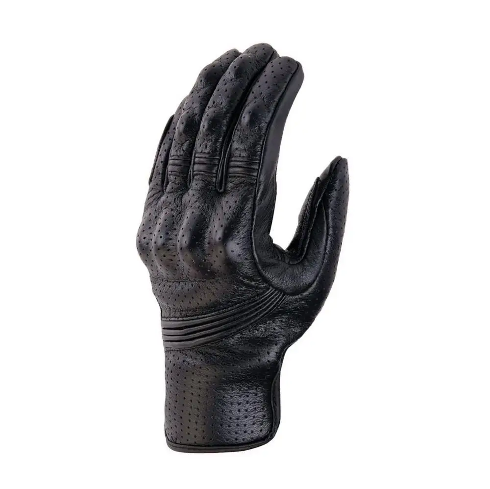 

Retro Perforated Leather Motorcycle Gloves Cycling Moto Motorbike Protective Gears Motocross Glove winter man Gift women bike