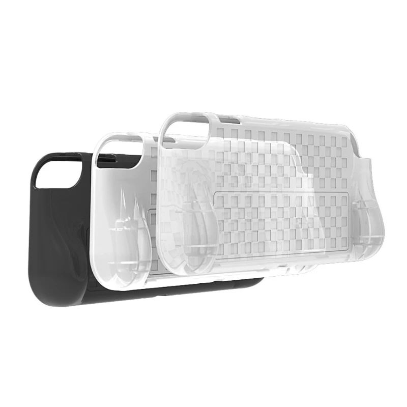 

Controller TPU Case Grip Soft Protective Cover SND-480 Non-Slip Shell Skin with Card Slots for Switch OLED Game Console
