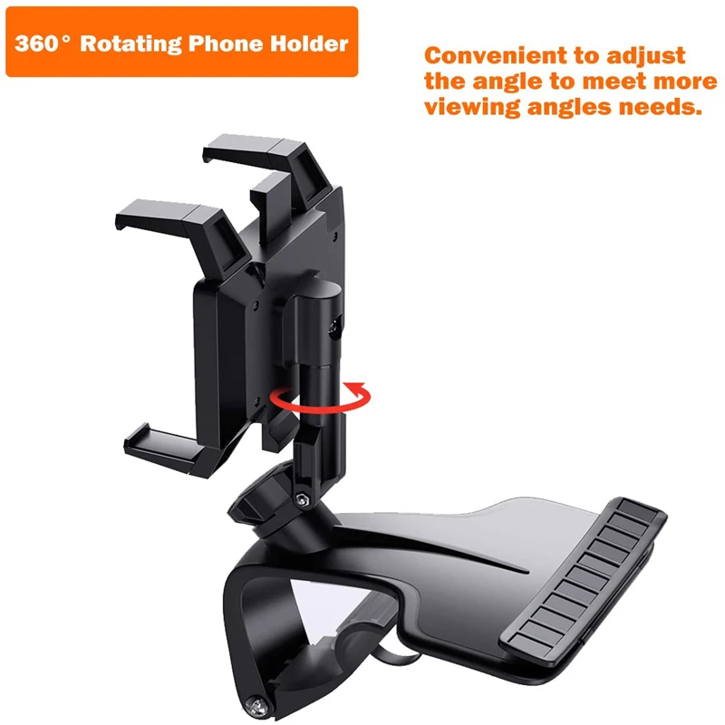 

Universal Dashboard Car Phone Holder 360 Degree Smartphone Stands Rearview Mirror Sun Visor Car GPS Navigation Bracket For