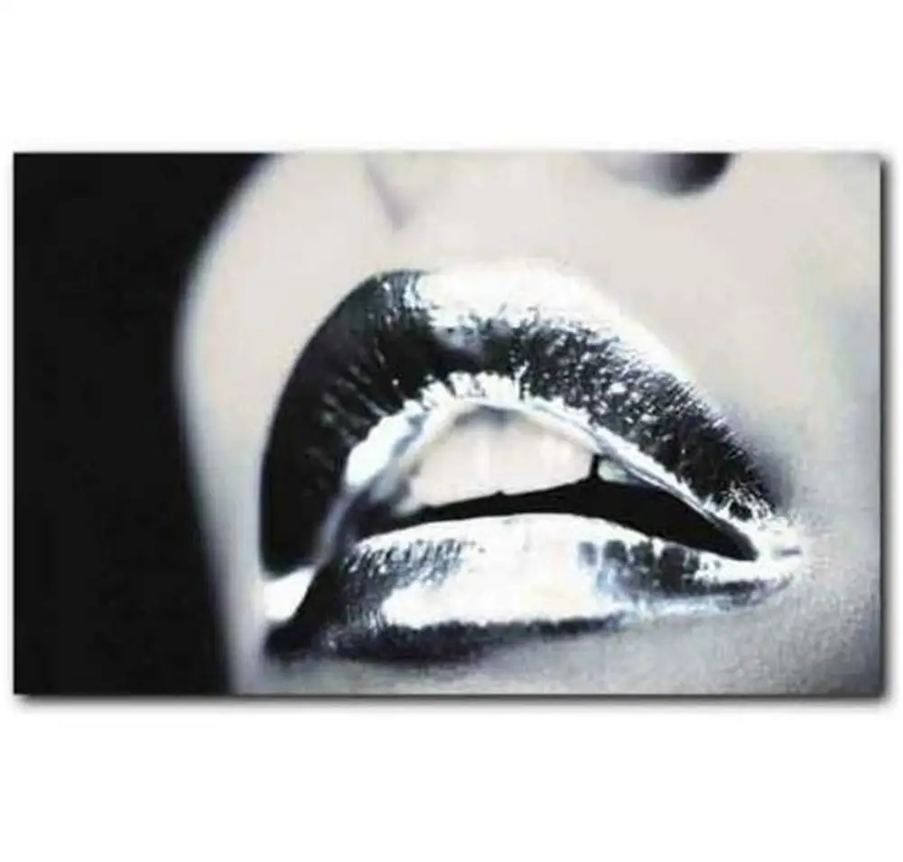 Настенное искусство Серебряные Губы постер холст картина напечатанная подарки