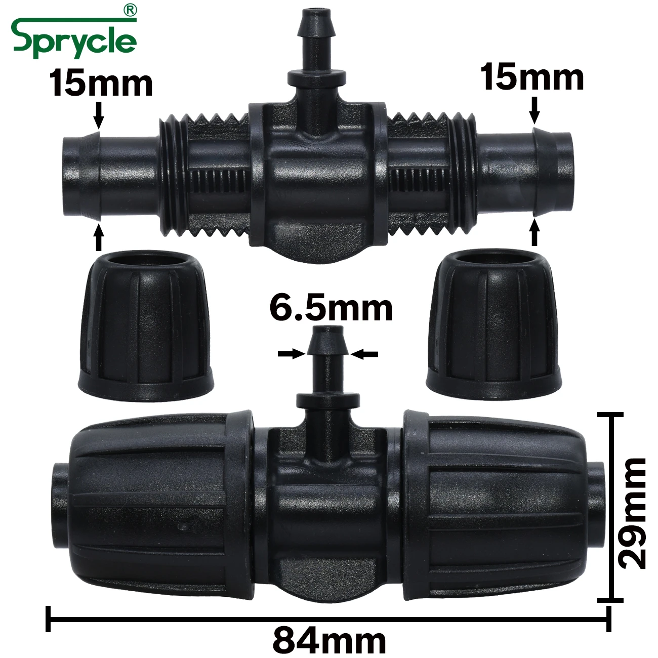 Тройник для шланга SPRYCLE 10 шт. от 16 мм до 4/7 резьбовой замок переходник полива сада