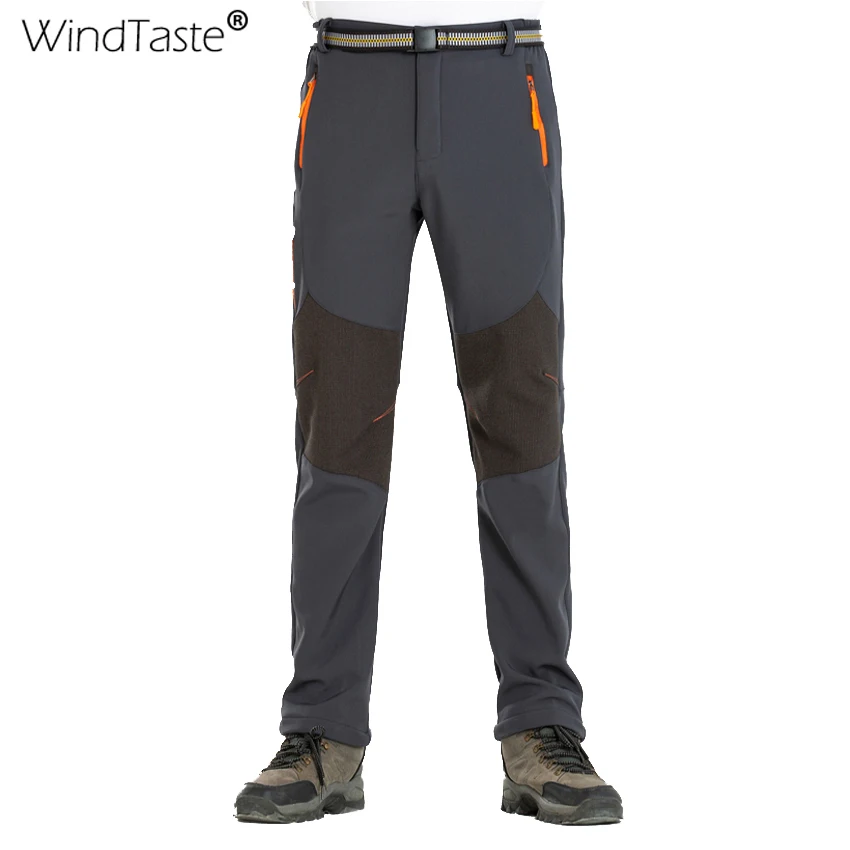 WindTaste новые мужские зимние теплые флисовые брюки на открытом воздухе