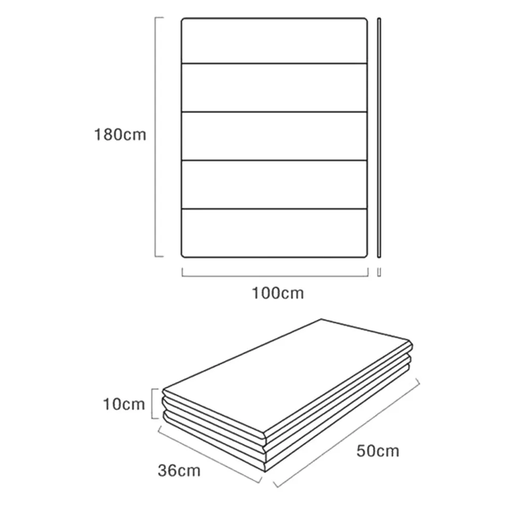 

Kid Foldable Play Mat Baby Crawling Pad Reversible Thickening Children Floor Mat Non-Slip Large BPA Free 180*100cm Playmat
