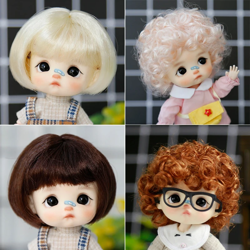 Высококачественный кукольный парик 1/8 BJD SD DD из мягкого волокна коричневые