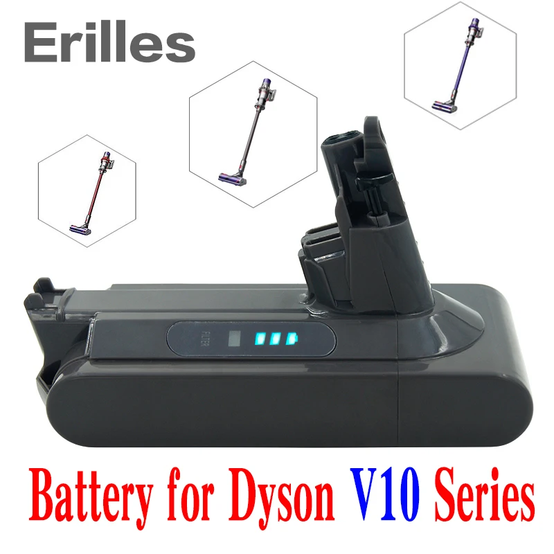 V10 сменная батарея 25 2 V 6.8Ah литиевая аккумуляторная для пылесоса Dyson Fluffy