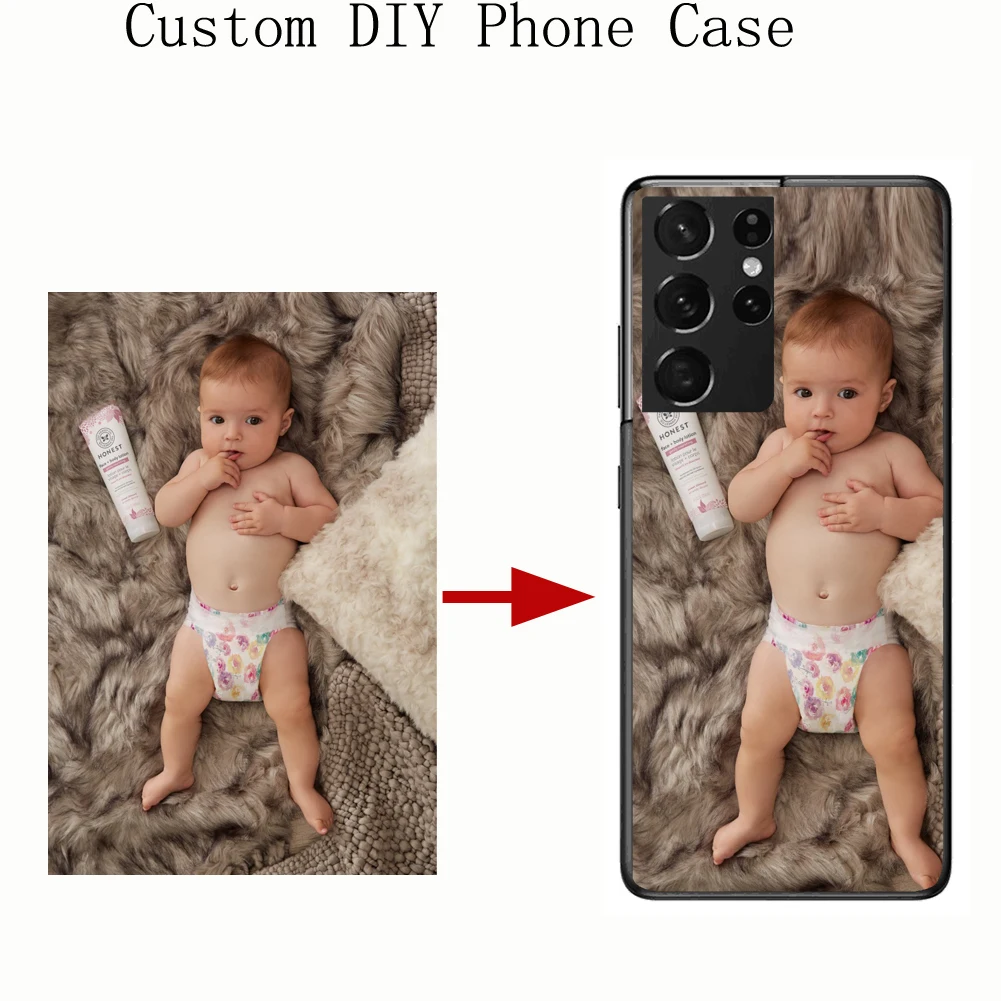 

Clear Phone Case For Samsung Galaxy S21 S20 S6 S7 S8 S9 S10 S10E Lite Plus Ultra Edge FE 5G Custom Photo Transparent Soft Cover