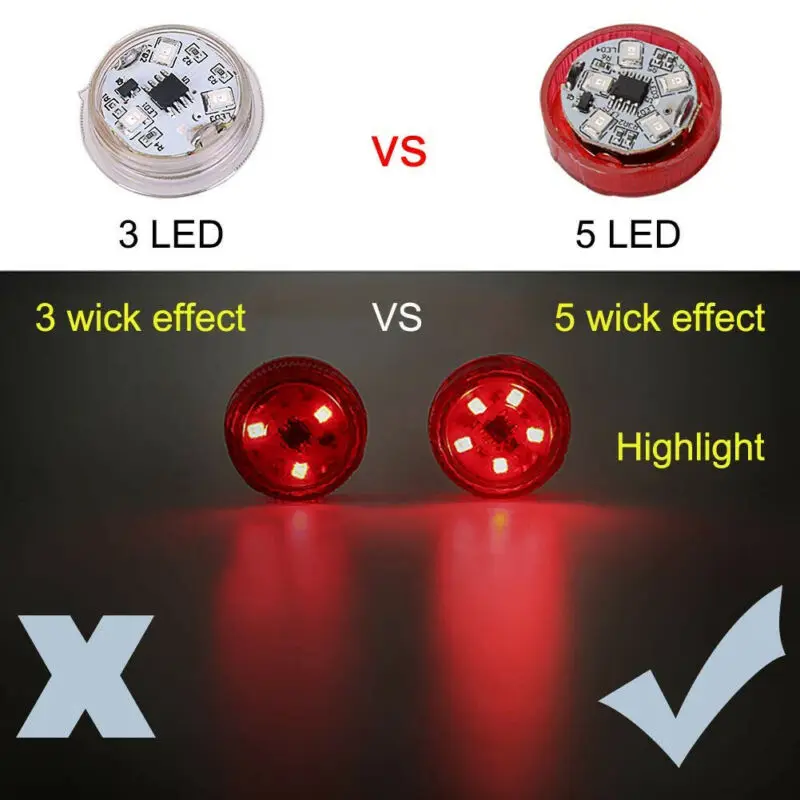 

Strobe Car door Light Warning 4pcs 5-LED 5W Accessories Anti-collision