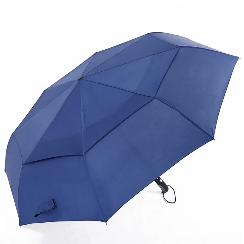 

Super Big 120cm 2 Layer Umbrella Folding Women Rain 8Ribs Windproof Paraguas Fashion Business Men Outdoor Strong Umbrella