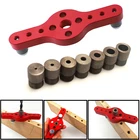 Кондуктор для сверления отверстий в вертикальном кармане, 2-10 мм, из сплава, для деревообработки, самонаправляющий набор для сверления отверстий центрирующая дрель