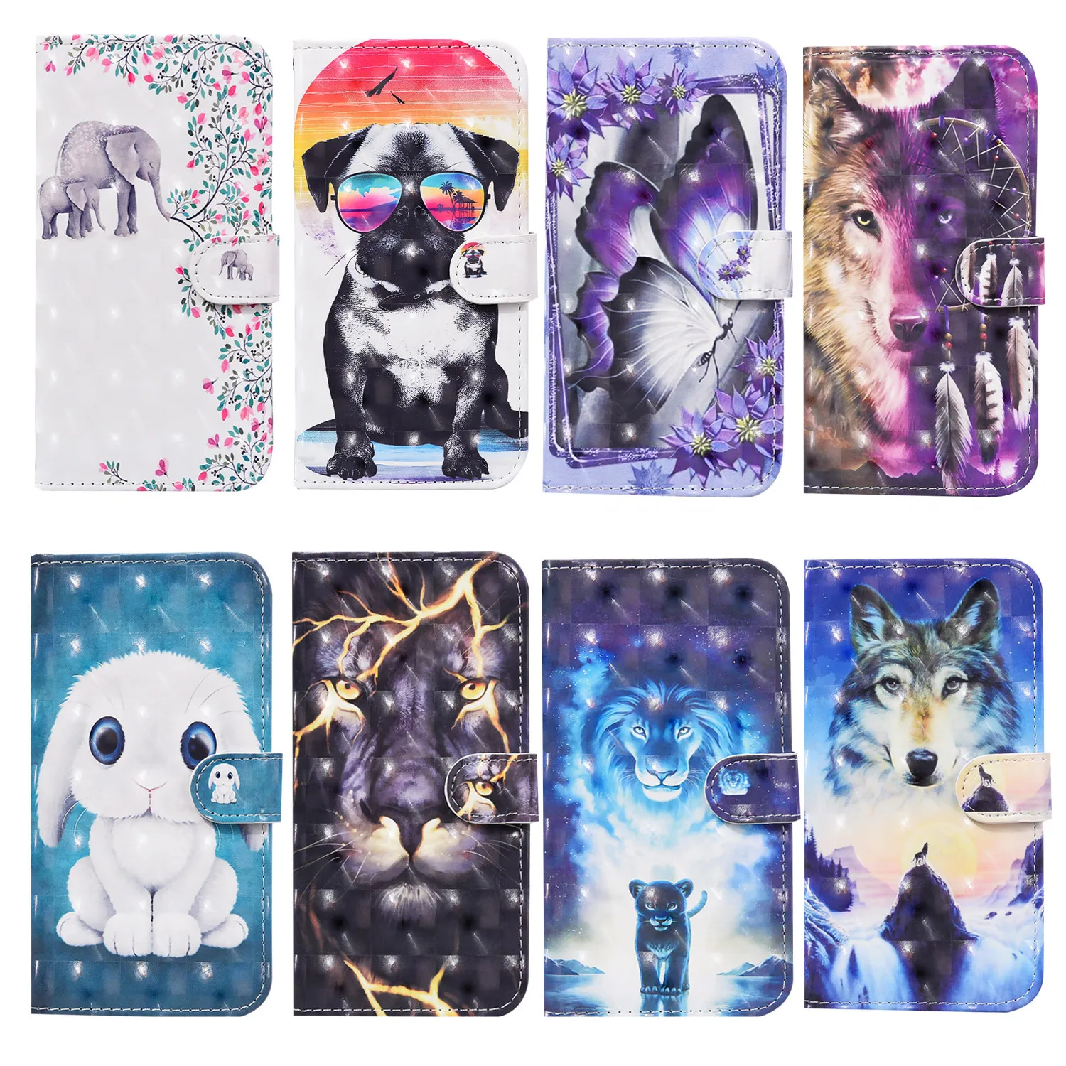 

Flip Leather Phone Case For iPhone 7 8 Plus X XR XS Max 11 12 13 Pro Max Mini Leaves Book Leather Phone Cover