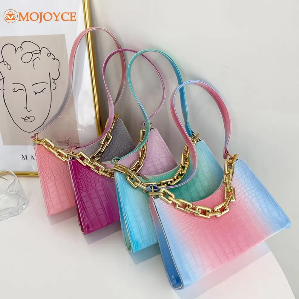 

Women Underarm Bags Fashion Solid Ladies Baguette Handbags Soft PU Leather Designed Girls Small Shoulder Bags