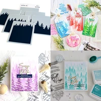 wintry forest stencil diy scrapbooking paper handmade album stamp dies stencil sheets greeting card handmade new for 2021