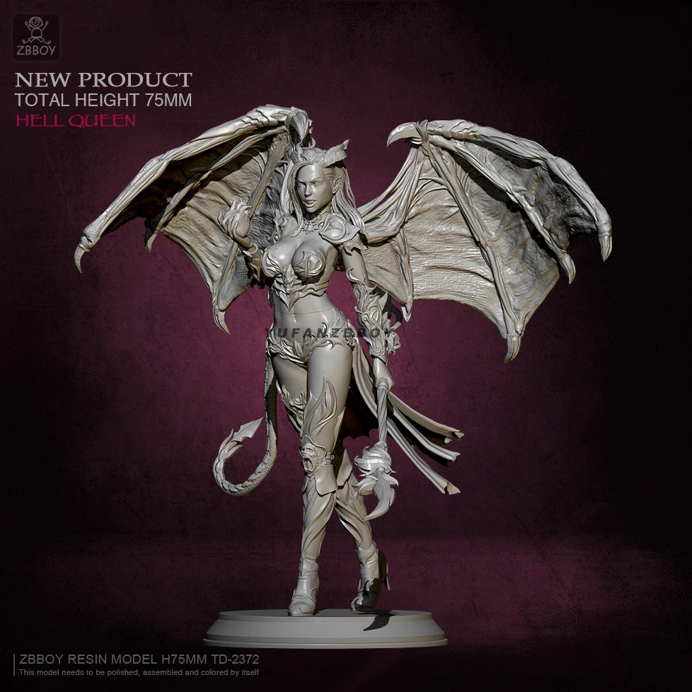 

75mm Resin model kits figure colorless and self-assembled TD-2372