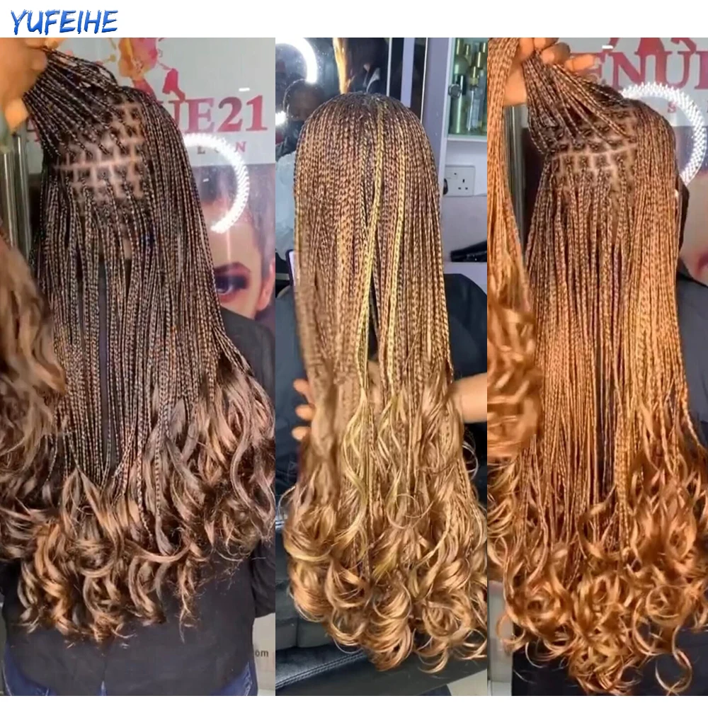 

Spiral Curl Braid Hair Synthetic French Curls 24Inch Ombre Crochet Braiding Hair Extensions For Black Women Blonde Loose Wave