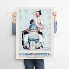 Норман Роквелл бруклиновый музей Нью-Йорк 1972 выставка оригинальный винтажный плакат, загрузка, американская иллюстрация художественный плакат