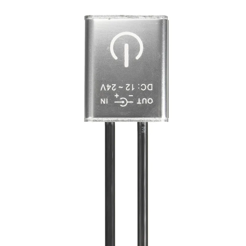 Серебристый мини светодиодный диммер сенсорный выключатель для одноцветной