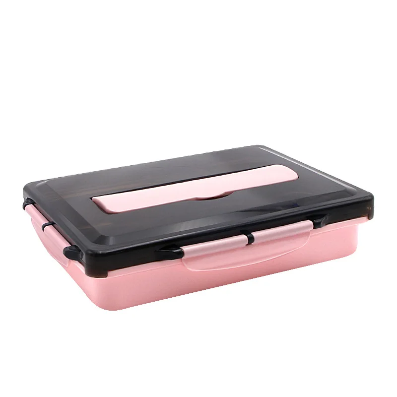 

Portable Lunch Box For Kids School Microwave Plastic Bento Box With Movable Compartments Salad Fruit Food Container Box
