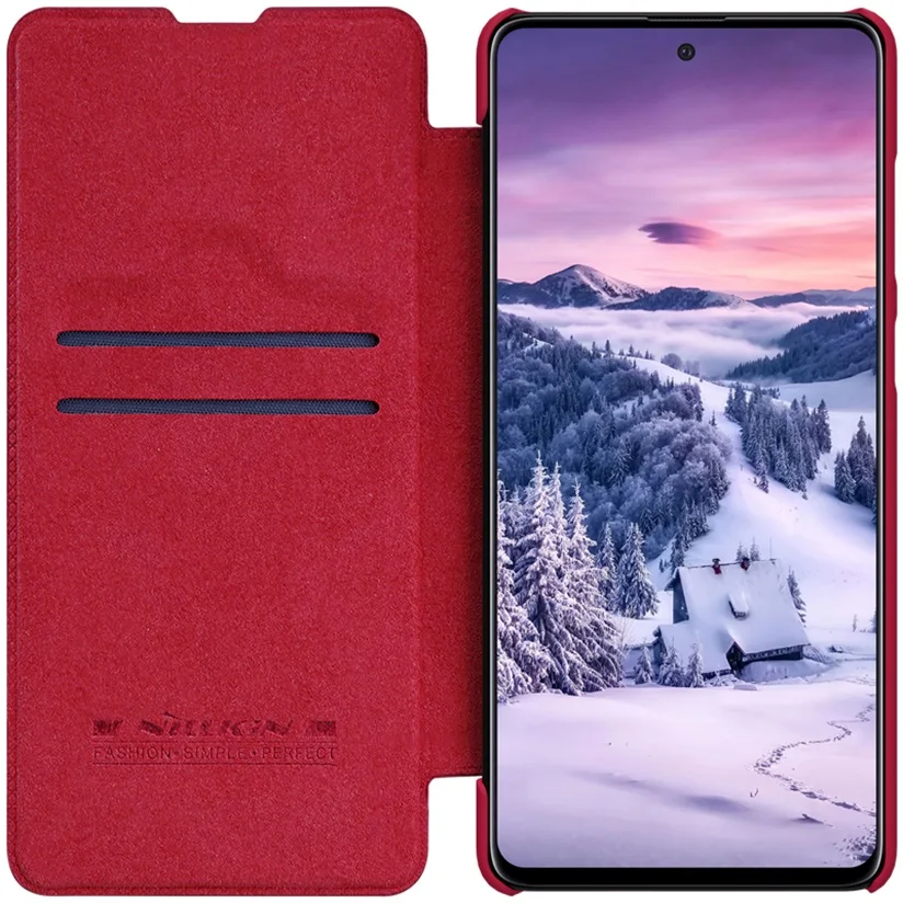 Чехол-книжка Nillkin Qin для Samsung Galaxy Note 10 Lite винтажный кожаный чехол-книжка с карманом