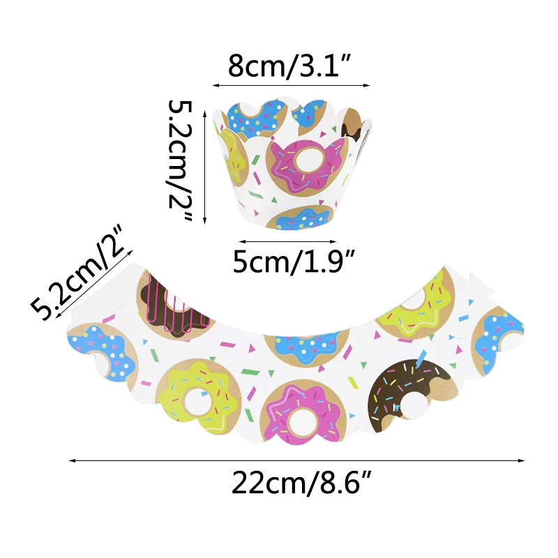 

Sweet Donut Disposable Tableware Sets Paper Plate Cup Napkin For Baby Shower Birthday Candy Party Decor 0-9 Donut Number Balloon