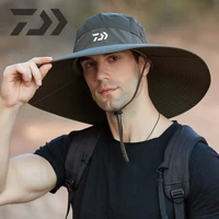 fishing hat daiwa hat male 2021 mountaineering bucket hat sunscreen breathable hats for men outdoor sun protection fishing cap