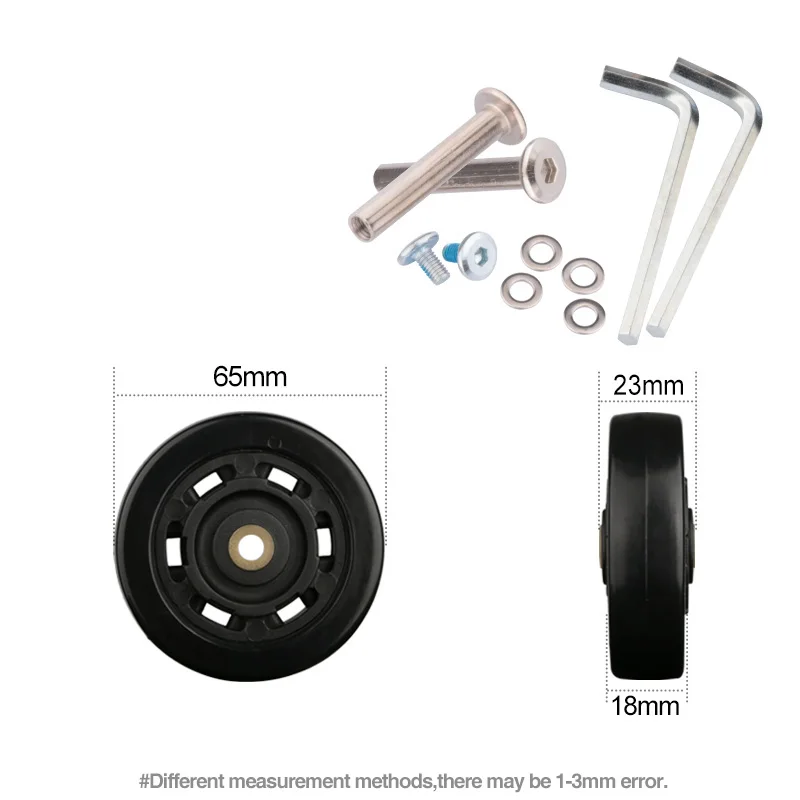 

Luggage Wheel Accessories Universal Wheel Travel Pull Case Wheel Wheel Caster Repair Shock Absorption 20 Inch 26 Inch