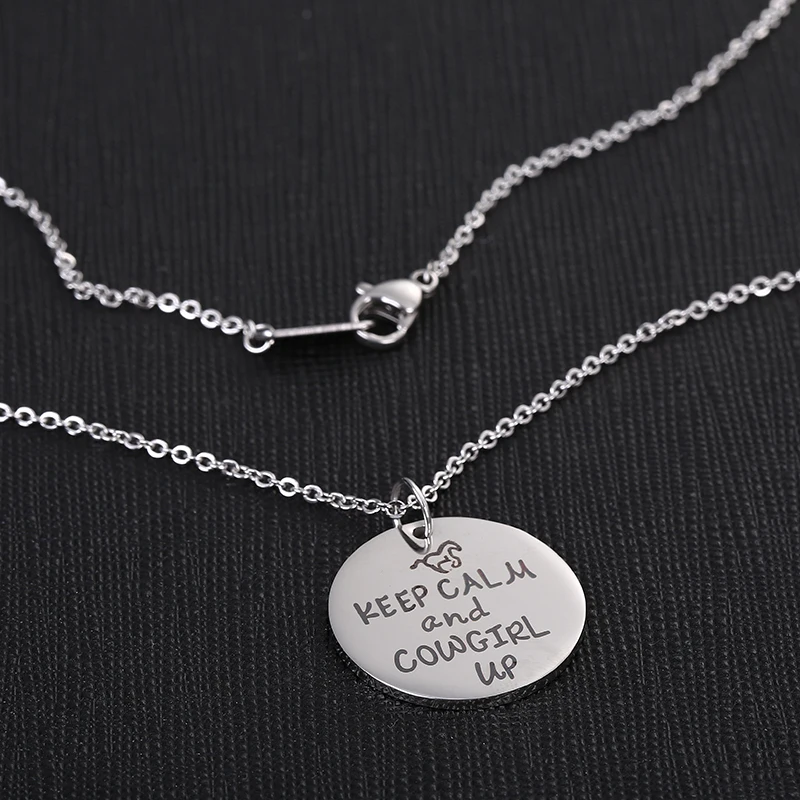 Невыцветающее Ожерелье ковбойская лошадь бижутерия для влюбленных ожерелье