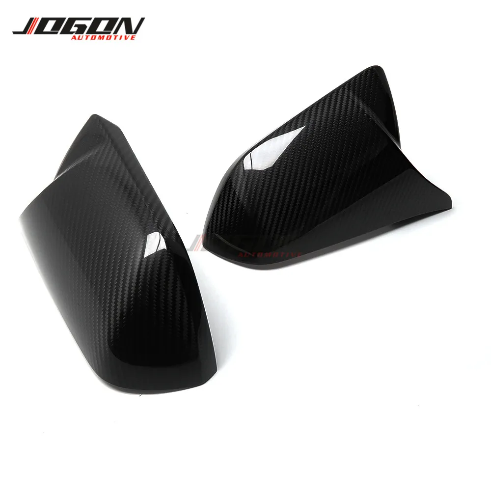 Car Side Rearview Mirror Cover For Ford Mustang 2015-2018 US Version With Turn Signal Dry Carbon Fiber | Автомобили и мотоциклы