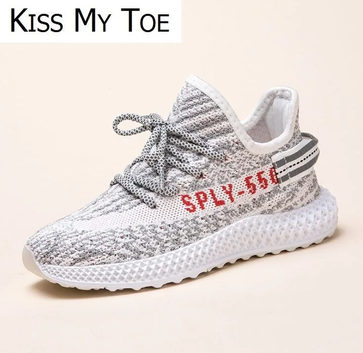 Женские сетчатые кроссовки на платформе повседневные дышащие в Корейском стиле