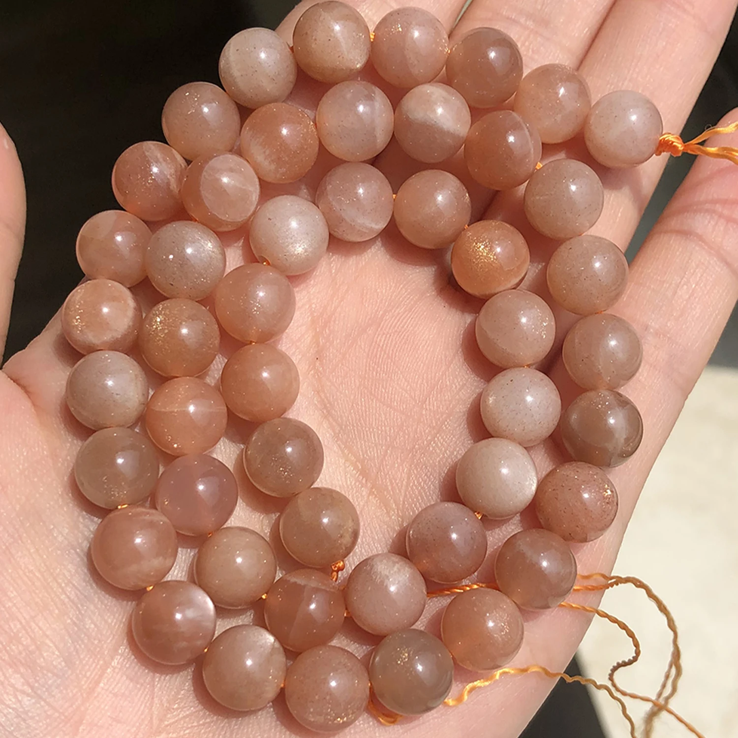 Бусины из натурального камня высокого качества круглые бусины-разделители для