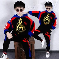 2021 new spring and autumn long sleeved music sports sweater pants clothes for boys childrens clothing toddler boy clothes 8 10y