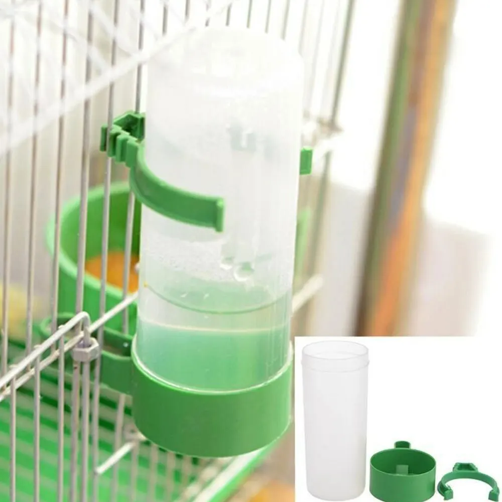 

2PCS Bird Pet Drinker Food Feeder Waterer Clip for Aviary Cage Budgie Lovebirds Pet Anti-sprinkler Feeding Device