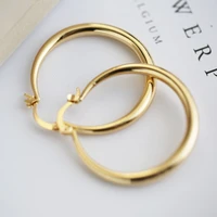 wholesale 3 styles classic silverrose goldgold color round hoop earrings for women female jewelry wedding party accessories