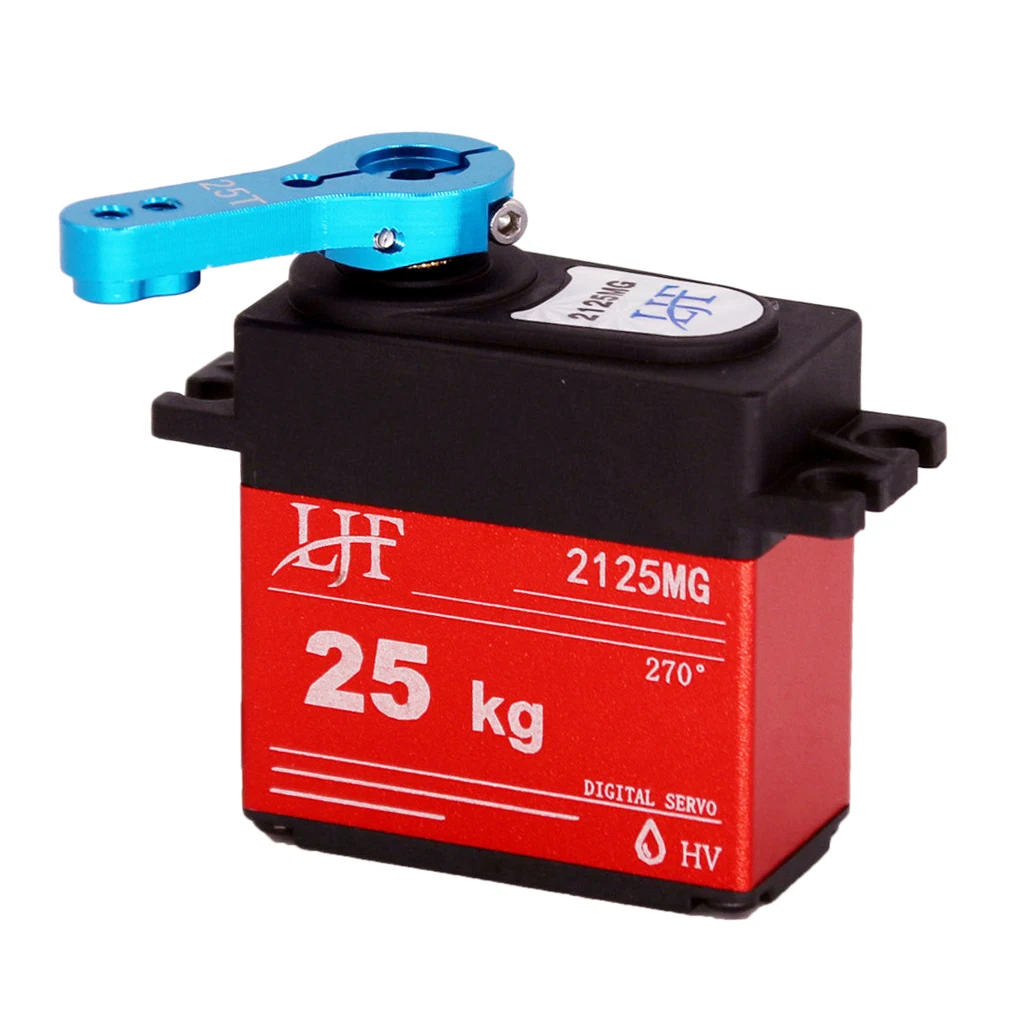 

Waterproof Digital Servo Metal Gear 25kg/cm 0.19s suits RC Car Crawler