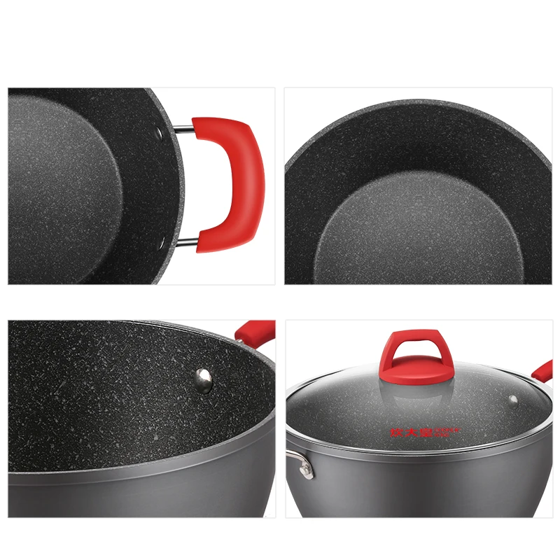 Жесткий анодированный антипригарный кастрюля COOKER KING для приготовления пищи