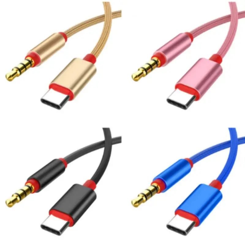 Кабель адаптер USB Type C папа 3 5 мм для наушников Автомобильный преобразователь AUX
