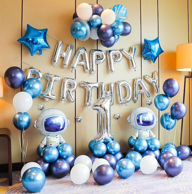 Ребенок один год с днем рождения сцена украшает фон стены ребенка 100 день детей