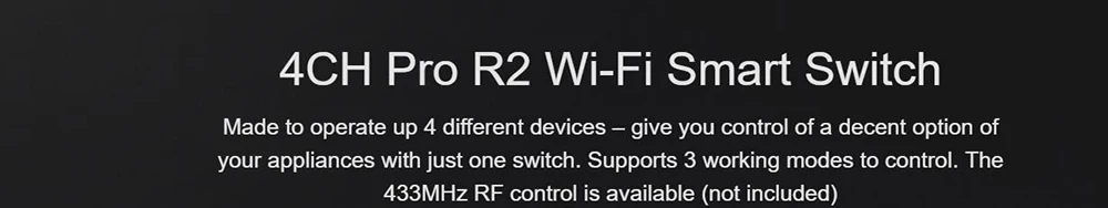 Itead Sonoff 4CH PRO R2 4 канала Din рейку монтаж WiFI переключатель Модуль Автоматизации умного дома вкл/выкл беспроводной Таймер Diy Переключатель
