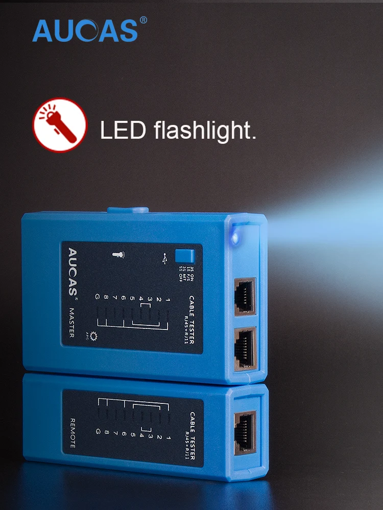 Фото AUCAS профессиональный тестер сетевого кабеля для Rj45 RJ11 BNC кабелей LAN Ethernet ручной автоматический тестер Инструменты для ремонта бесплатно №3